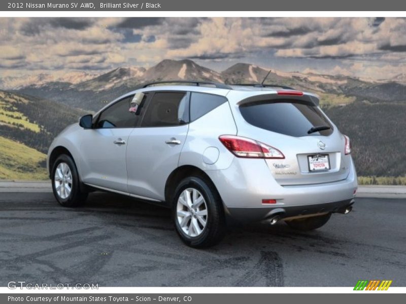 Brilliant Silver / Black 2012 Nissan Murano SV AWD