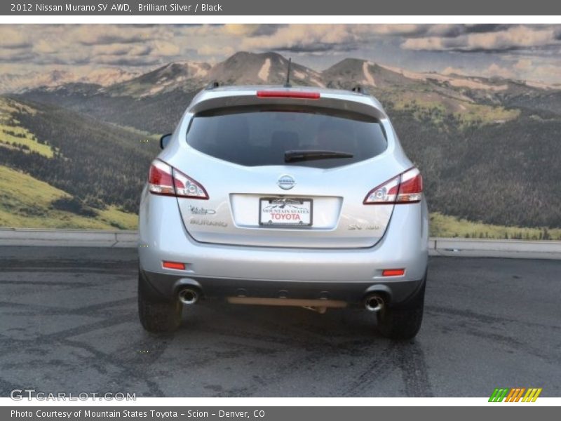 Brilliant Silver / Black 2012 Nissan Murano SV AWD