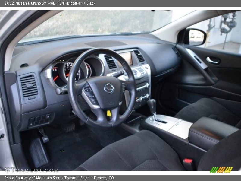 Brilliant Silver / Black 2012 Nissan Murano SV AWD