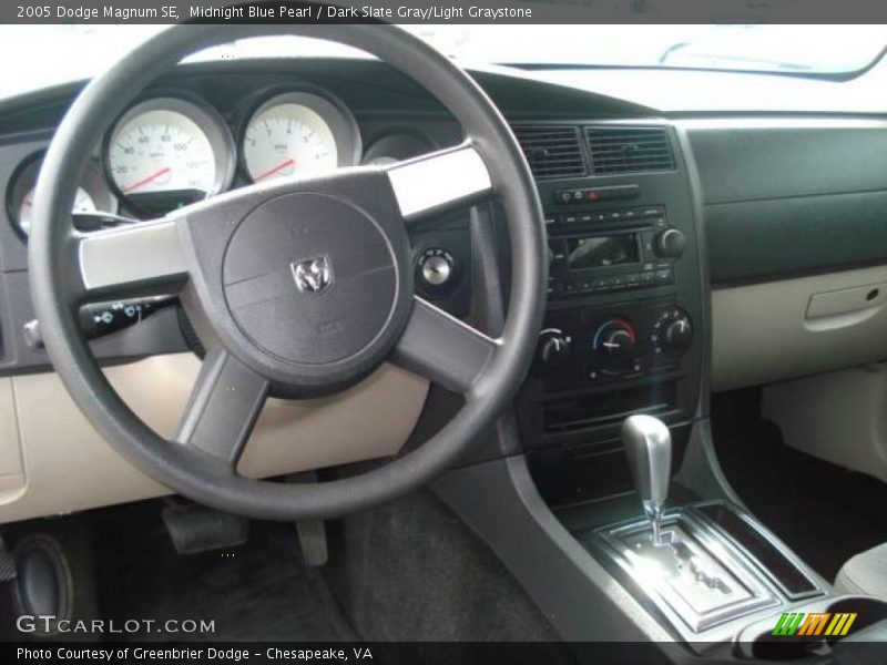Midnight Blue Pearl / Dark Slate Gray/Light Graystone 2005 Dodge Magnum SE