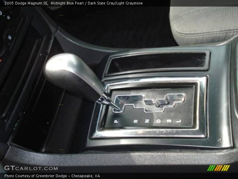 Midnight Blue Pearl / Dark Slate Gray/Light Graystone 2005 Dodge Magnum SE