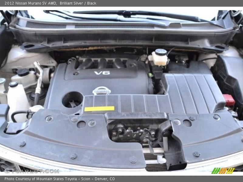 Brilliant Silver / Black 2012 Nissan Murano SV AWD