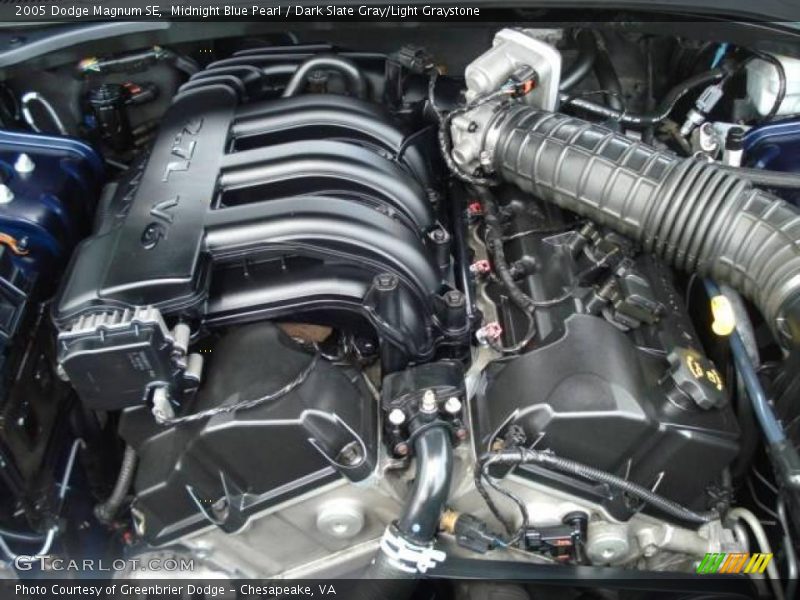 Midnight Blue Pearl / Dark Slate Gray/Light Graystone 2005 Dodge Magnum SE