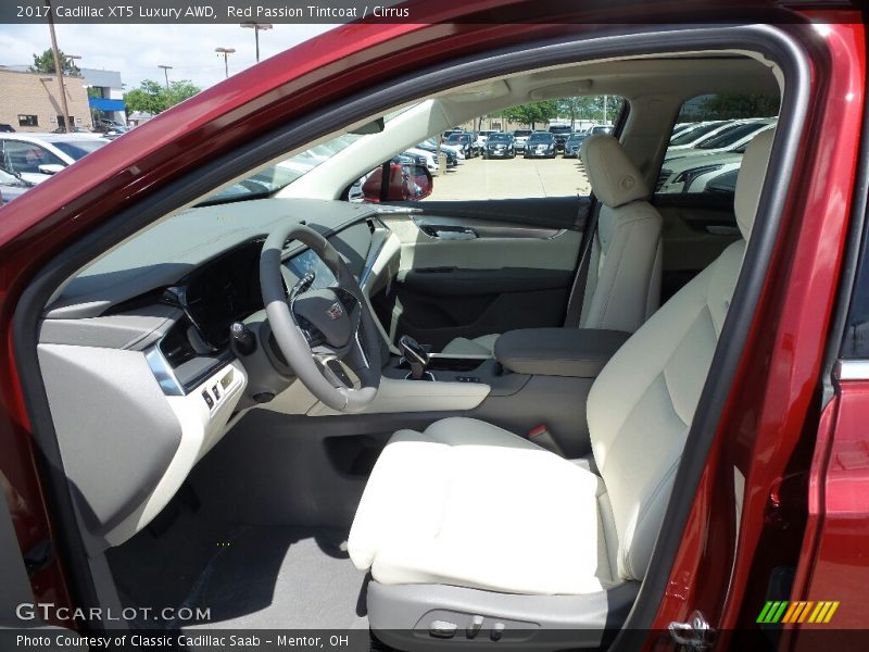 Red Passion Tintcoat / Cirrus 2017 Cadillac XT5 Luxury AWD