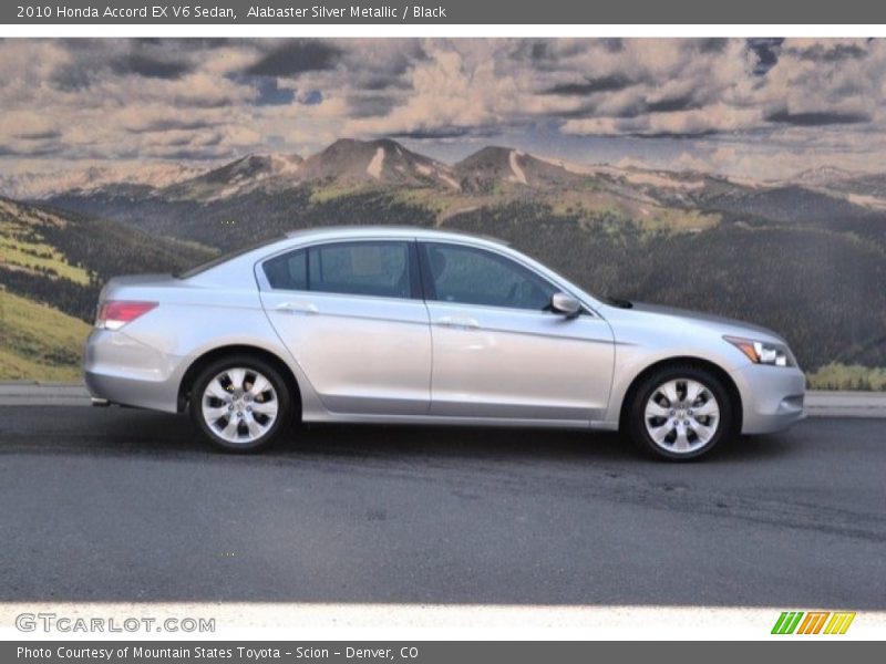 Alabaster Silver Metallic / Black 2010 Honda Accord EX V6 Sedan