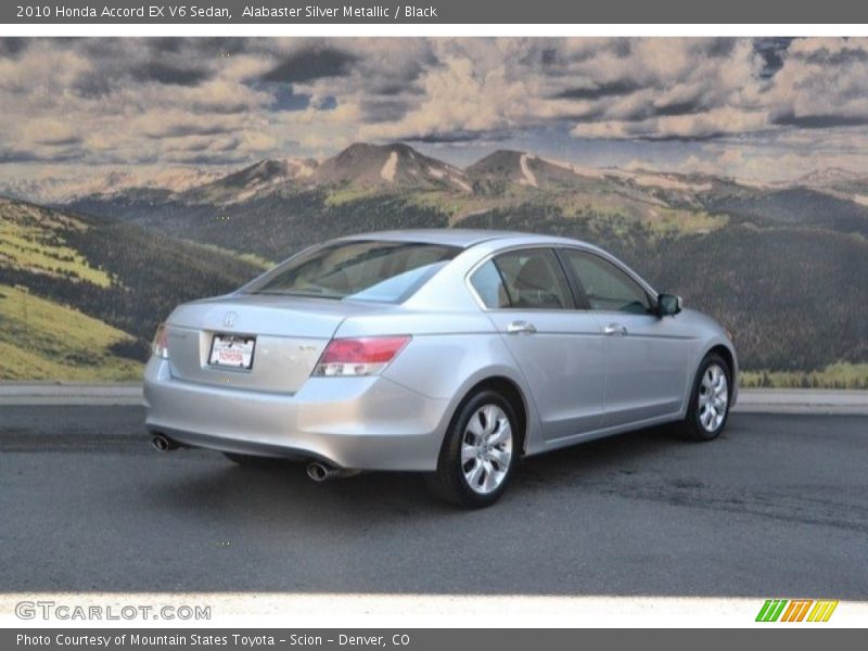 Alabaster Silver Metallic / Black 2010 Honda Accord EX V6 Sedan