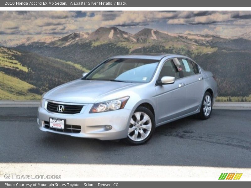 Alabaster Silver Metallic / Black 2010 Honda Accord EX V6 Sedan