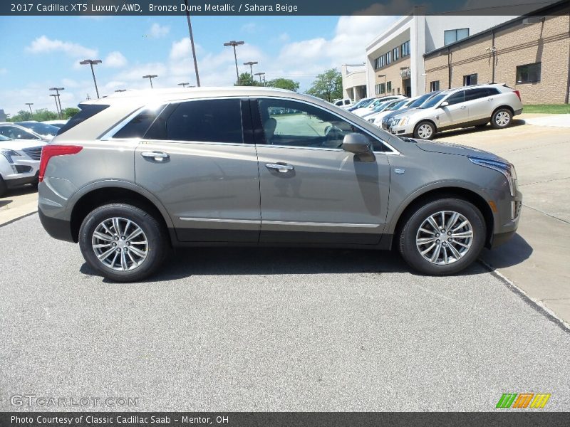 Bronze Dune Metallic / Sahara Beige 2017 Cadillac XT5 Luxury AWD