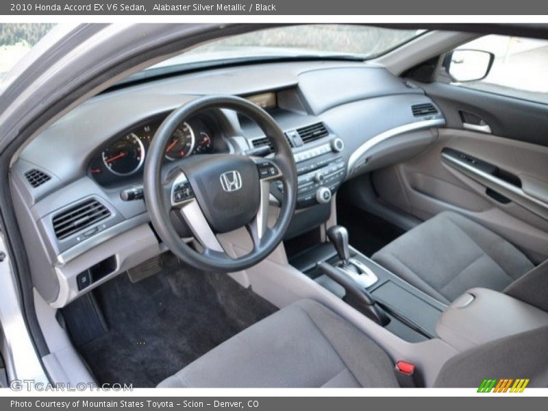 Alabaster Silver Metallic / Black 2010 Honda Accord EX V6 Sedan