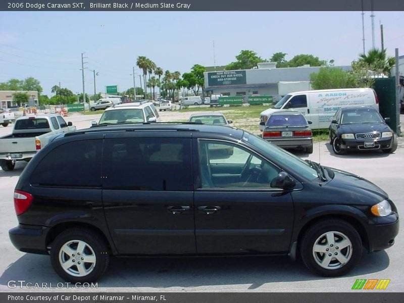Brilliant Black / Medium Slate Gray 2006 Dodge Caravan SXT