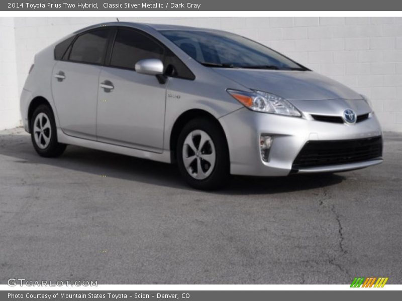 Classic Silver Metallic / Dark Gray 2014 Toyota Prius Two Hybrid