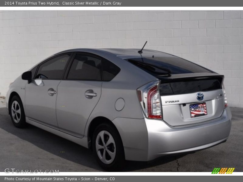 Classic Silver Metallic / Dark Gray 2014 Toyota Prius Two Hybrid