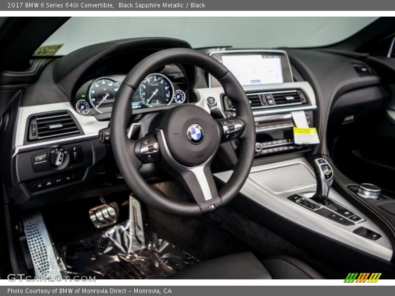 Black Sapphire Metallic / Black 2017 BMW 6 Series 640i Convertible