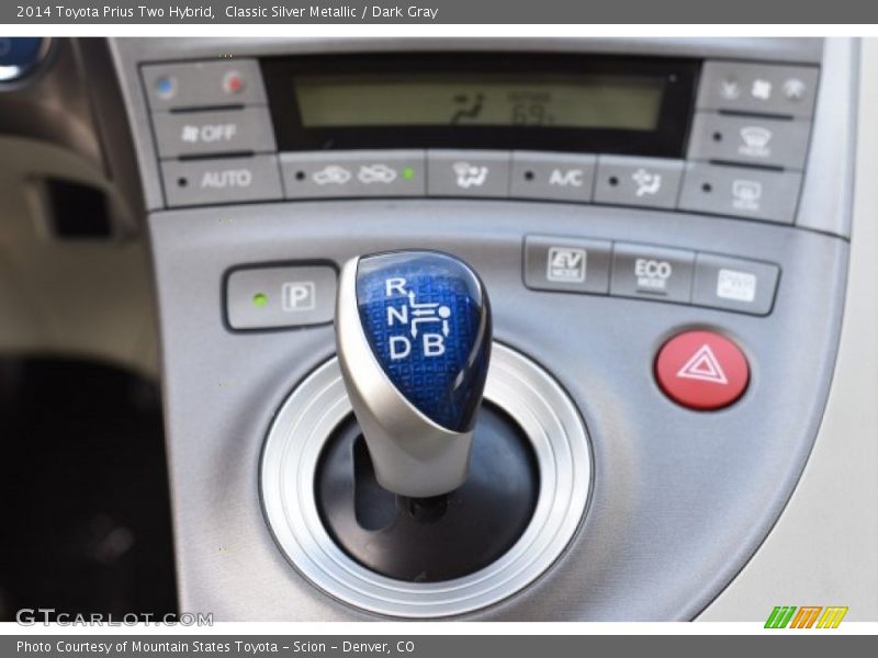 Classic Silver Metallic / Dark Gray 2014 Toyota Prius Two Hybrid