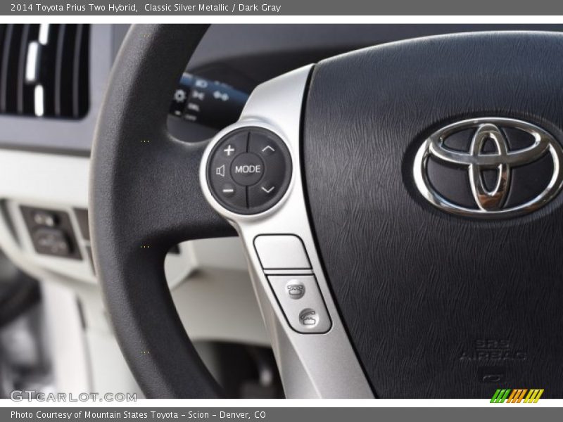 Classic Silver Metallic / Dark Gray 2014 Toyota Prius Two Hybrid