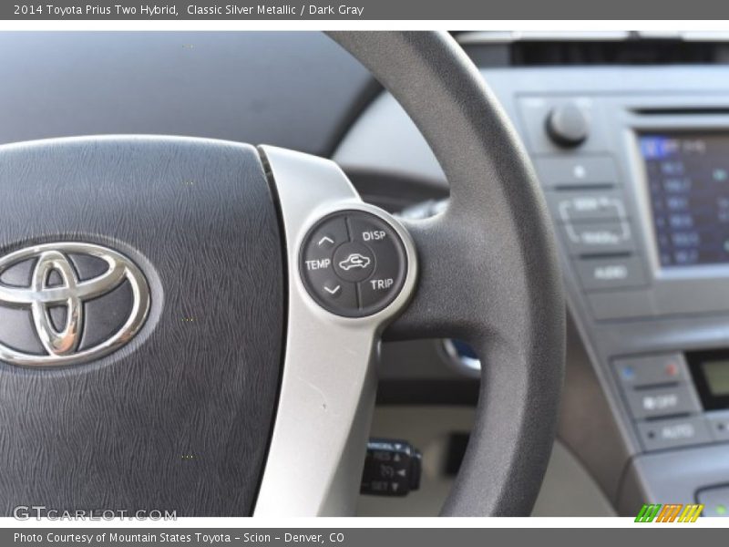 Classic Silver Metallic / Dark Gray 2014 Toyota Prius Two Hybrid