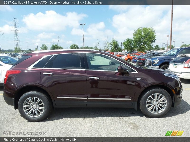 Deep Amethyst Metallic / Sahara Beige 2017 Cadillac XT5 Luxury AWD