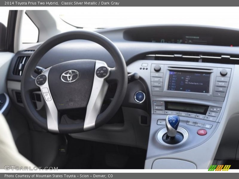 Classic Silver Metallic / Dark Gray 2014 Toyota Prius Two Hybrid