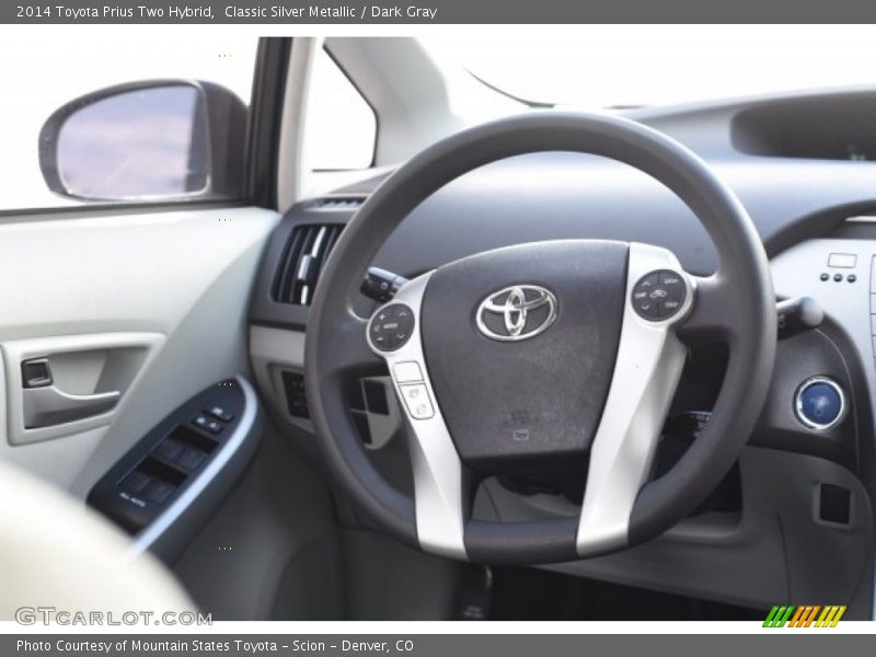 Classic Silver Metallic / Dark Gray 2014 Toyota Prius Two Hybrid