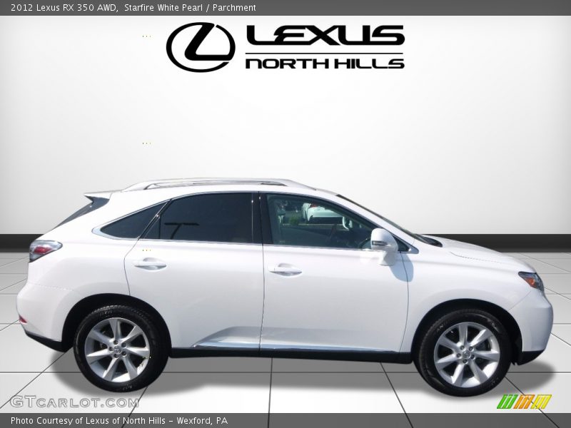 Starfire White Pearl / Parchment 2012 Lexus RX 350 AWD