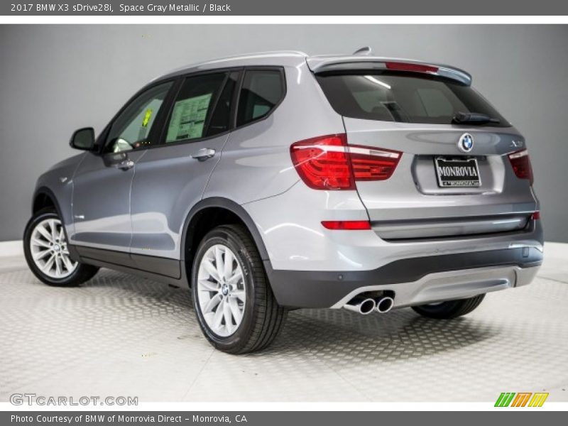 Space Gray Metallic / Black 2017 BMW X3 sDrive28i