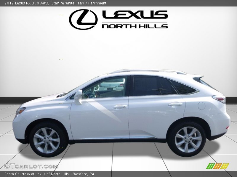 Starfire White Pearl / Parchment 2012 Lexus RX 350 AWD