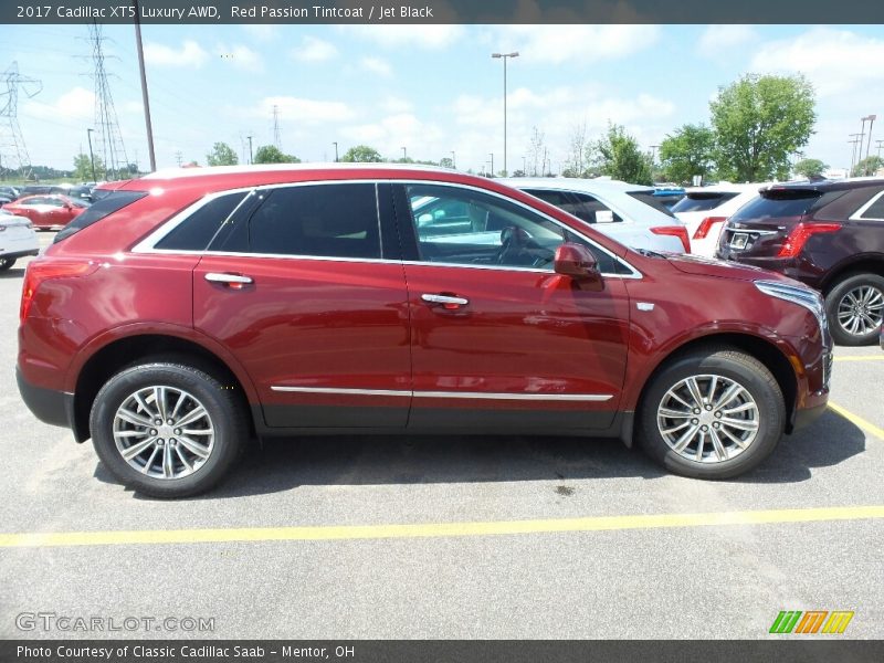 Red Passion Tintcoat / Jet Black 2017 Cadillac XT5 Luxury AWD