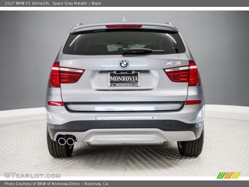 Space Gray Metallic / Black 2017 BMW X3 sDrive28i