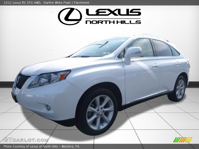 Starfire White Pearl / Parchment 2012 Lexus RX 350 AWD