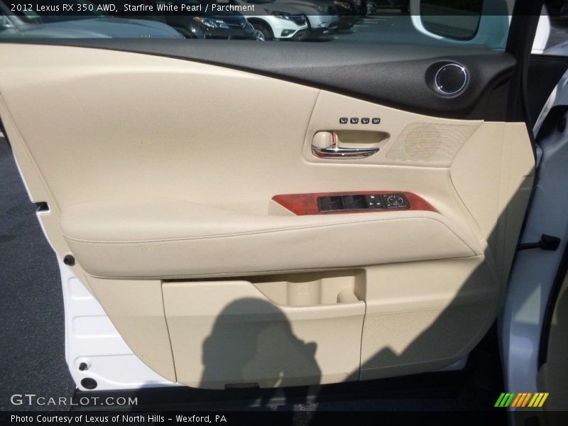 Starfire White Pearl / Parchment 2012 Lexus RX 350 AWD