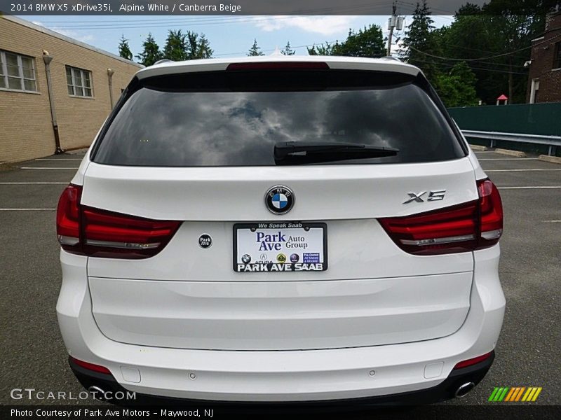 Alpine White / Canberra Beige 2014 BMW X5 xDrive35i