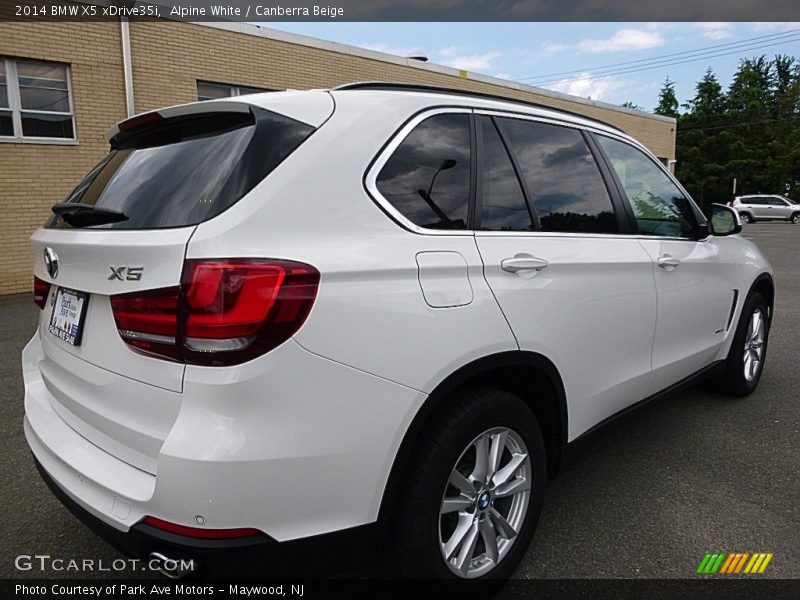 Alpine White / Canberra Beige 2014 BMW X5 xDrive35i