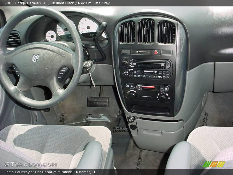 Brilliant Black / Medium Slate Gray 2006 Dodge Caravan SXT