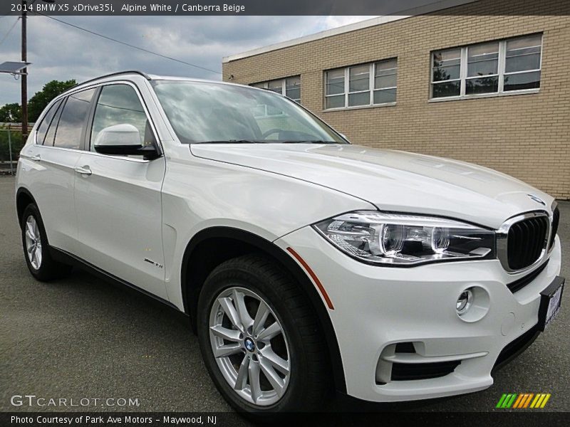 Alpine White / Canberra Beige 2014 BMW X5 xDrive35i