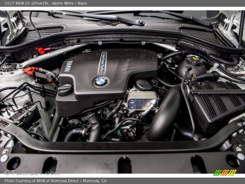 Alpine White / Black 2017 BMW X3 sDrive28i