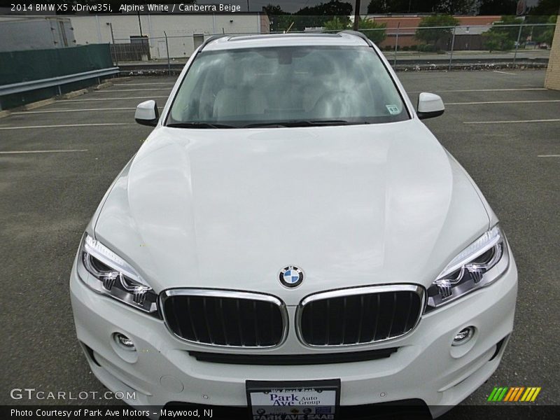 Alpine White / Canberra Beige 2014 BMW X5 xDrive35i