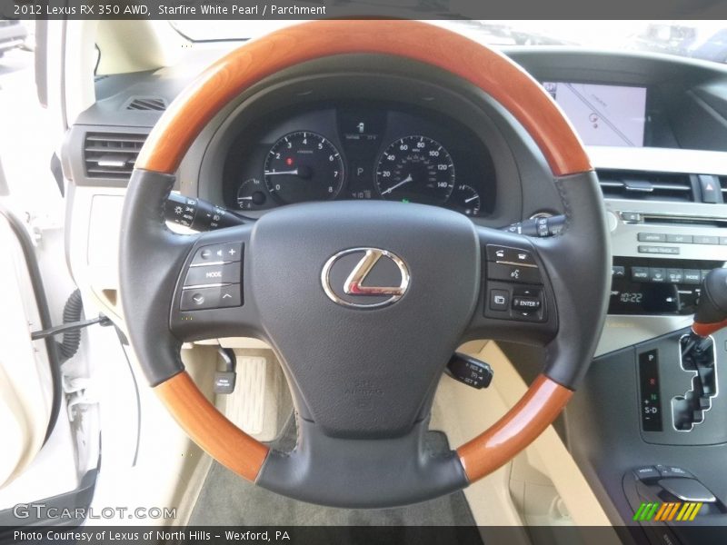 Starfire White Pearl / Parchment 2012 Lexus RX 350 AWD