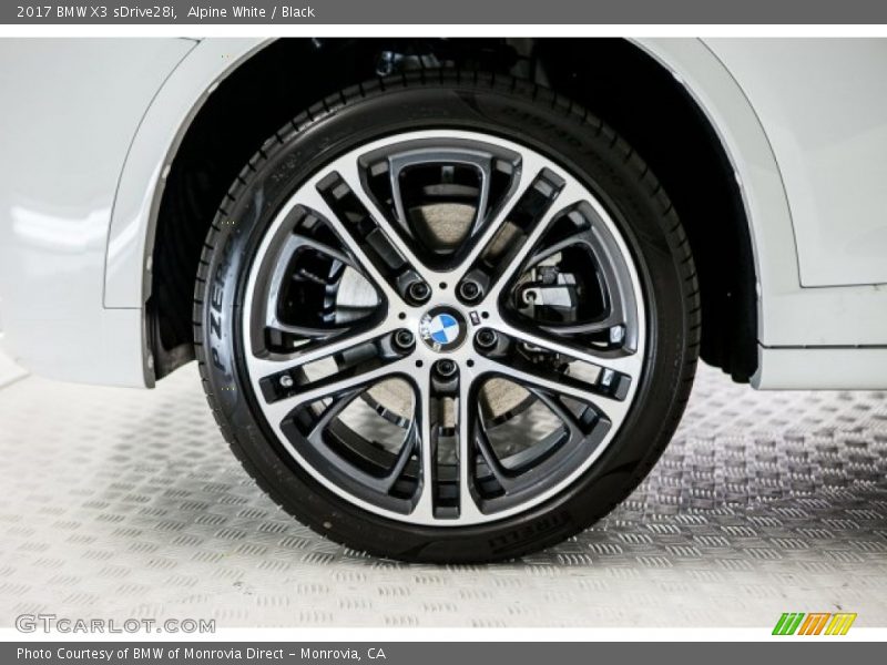 Alpine White / Black 2017 BMW X3 sDrive28i