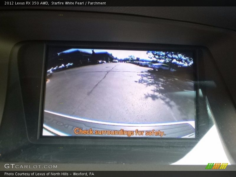 Starfire White Pearl / Parchment 2012 Lexus RX 350 AWD