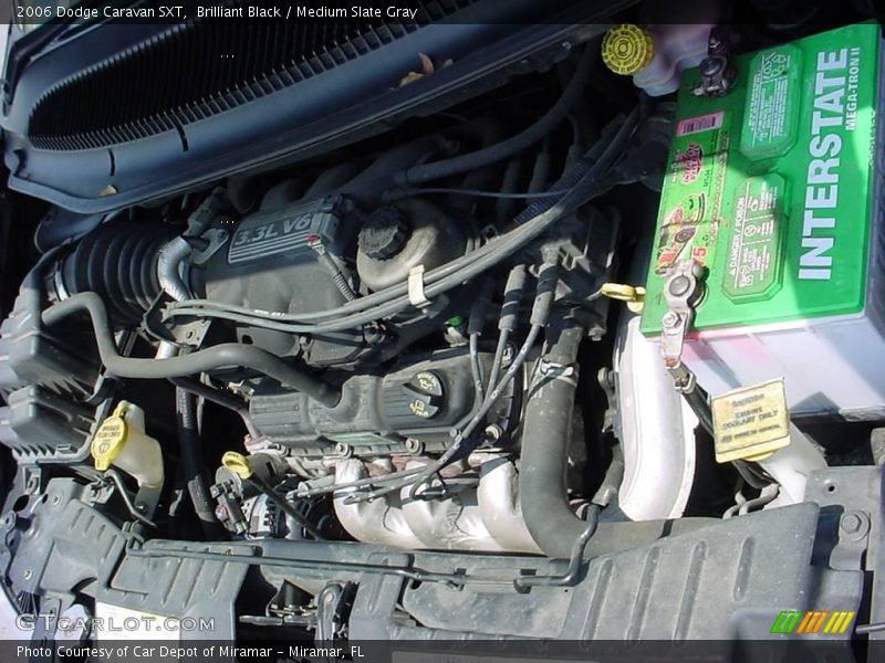 Brilliant Black / Medium Slate Gray 2006 Dodge Caravan SXT