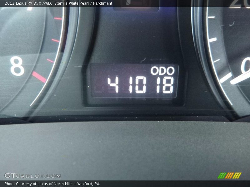 Starfire White Pearl / Parchment 2012 Lexus RX 350 AWD