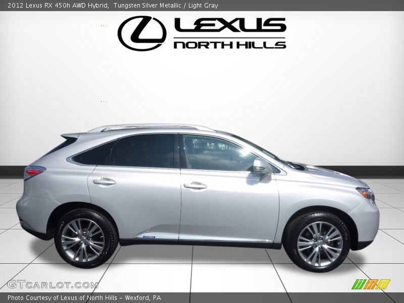 Tungsten Silver Metallic / Light Gray 2012 Lexus RX 450h AWD Hybrid