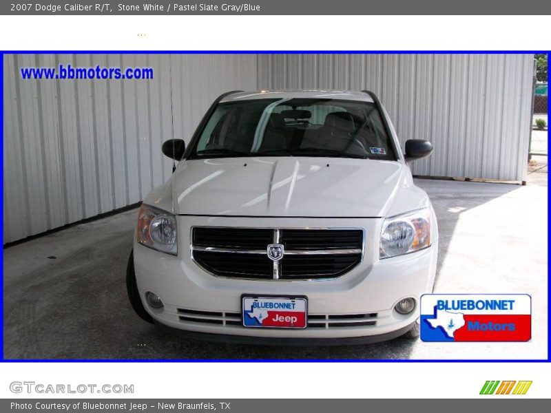 Stone White / Pastel Slate Gray/Blue 2007 Dodge Caliber R/T