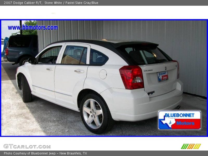 Stone White / Pastel Slate Gray/Blue 2007 Dodge Caliber R/T