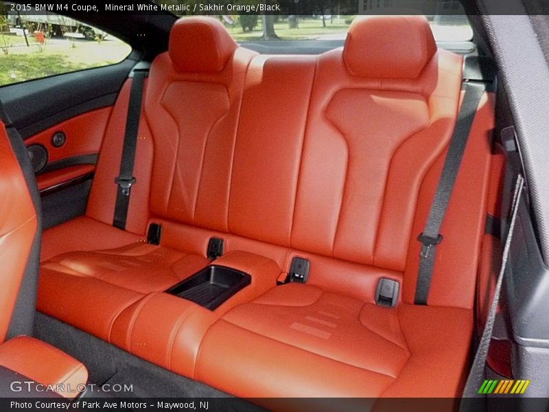 Mineral White Metallic / Sakhir Orange/Black 2015 BMW M4 Coupe