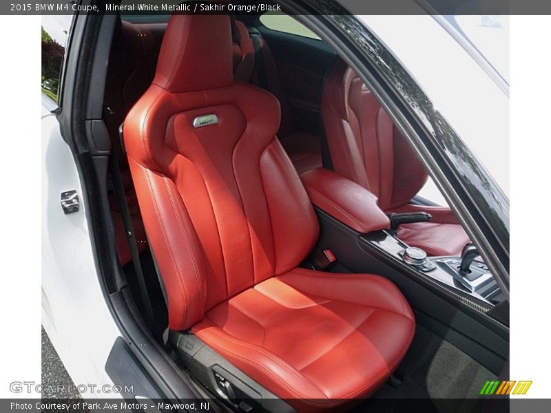 Mineral White Metallic / Sakhir Orange/Black 2015 BMW M4 Coupe