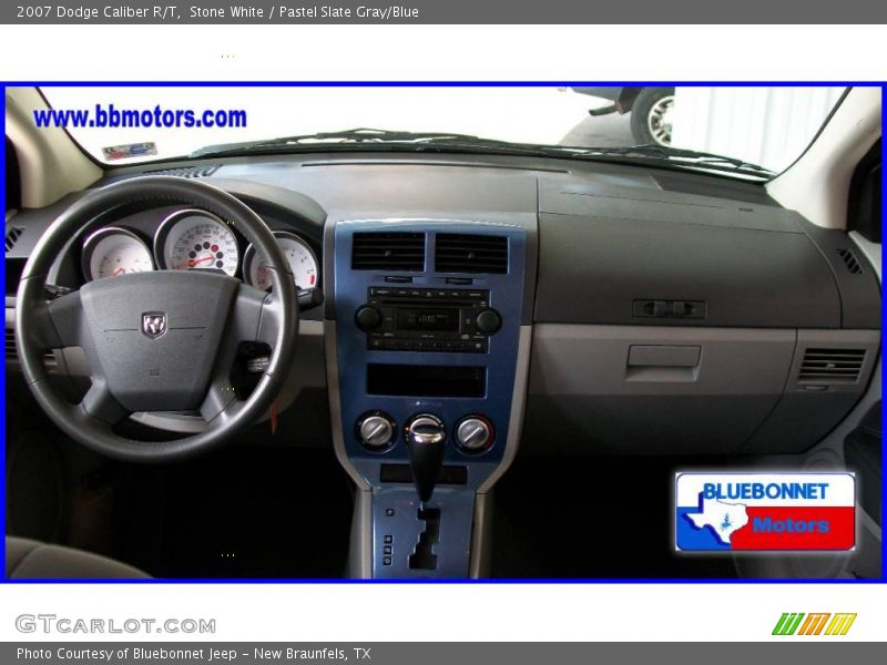 Stone White / Pastel Slate Gray/Blue 2007 Dodge Caliber R/T