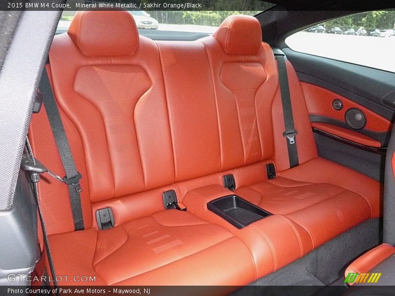 Mineral White Metallic / Sakhir Orange/Black 2015 BMW M4 Coupe