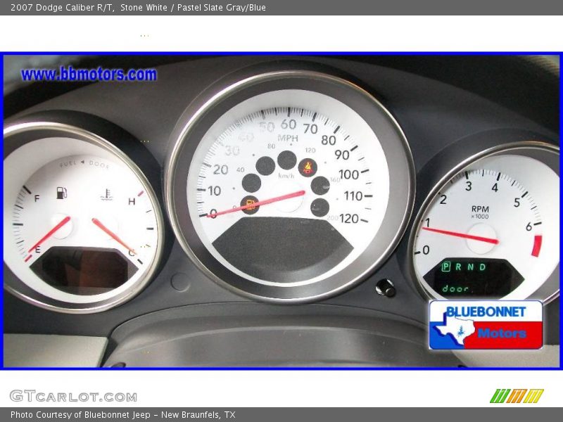 Stone White / Pastel Slate Gray/Blue 2007 Dodge Caliber R/T