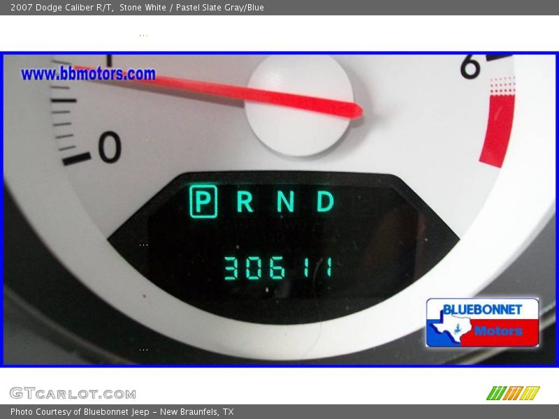 Stone White / Pastel Slate Gray/Blue 2007 Dodge Caliber R/T